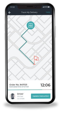 Sixty60 grocery delivery app tracking.
